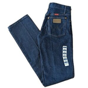 Vintage Wrangler Cowboy Cut 14MWZG Jeans Womens 3x34 Dark Blue Denim Made in USA